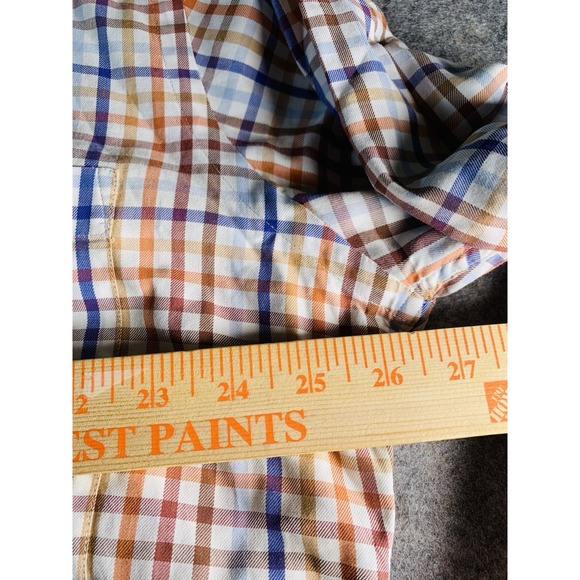 Orvis Button Down Shirt 100% Cotton Long Sleeve Plaid Men's XL Multicolor - Picture 4 of 6